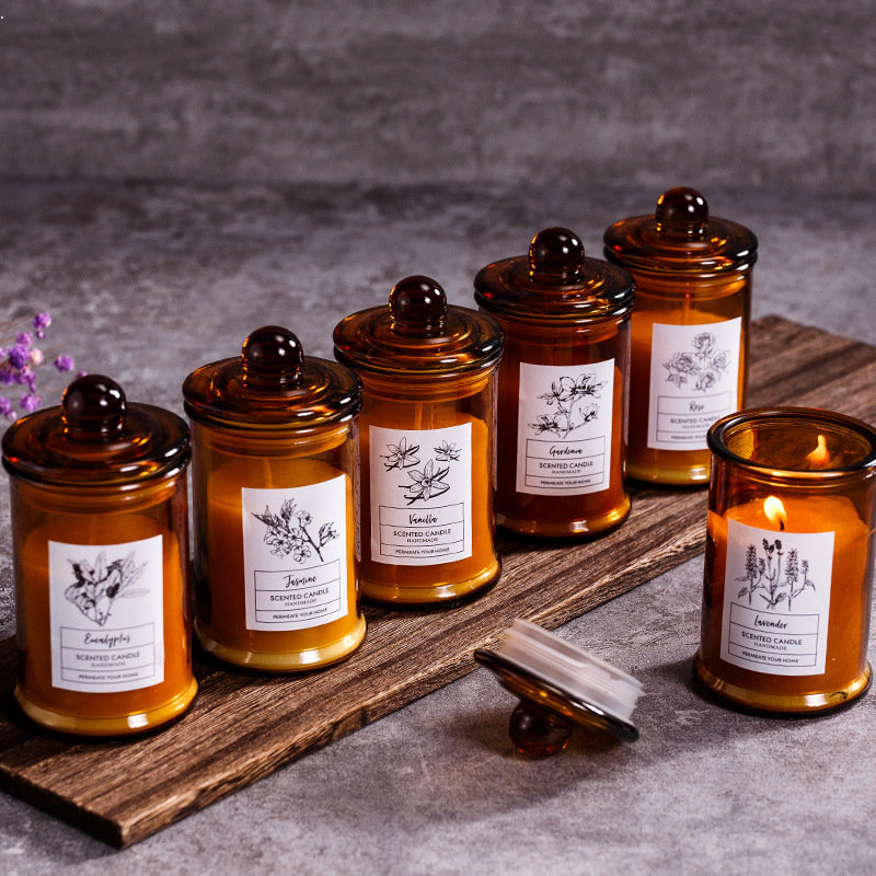 Soy Candle Fragrance Oil - Jar جرة الزجاج شمعة معطرة الزيوت