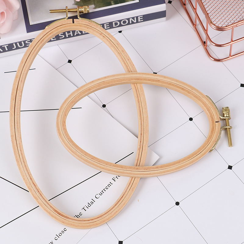 Embroidery Hoop Kit - الخيزران التطريز هوب الإطار ، البيضاوي