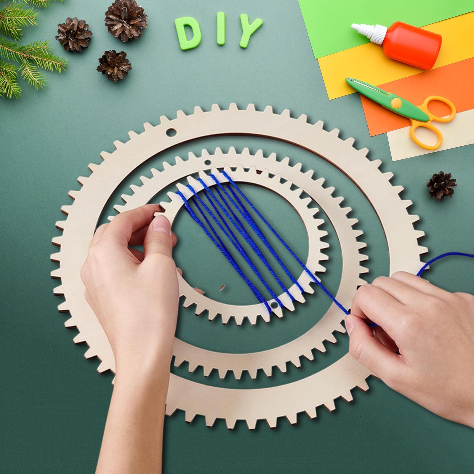 Art Craft For Kids - طقم نول نسيج خشبي للحرف اليدوية،