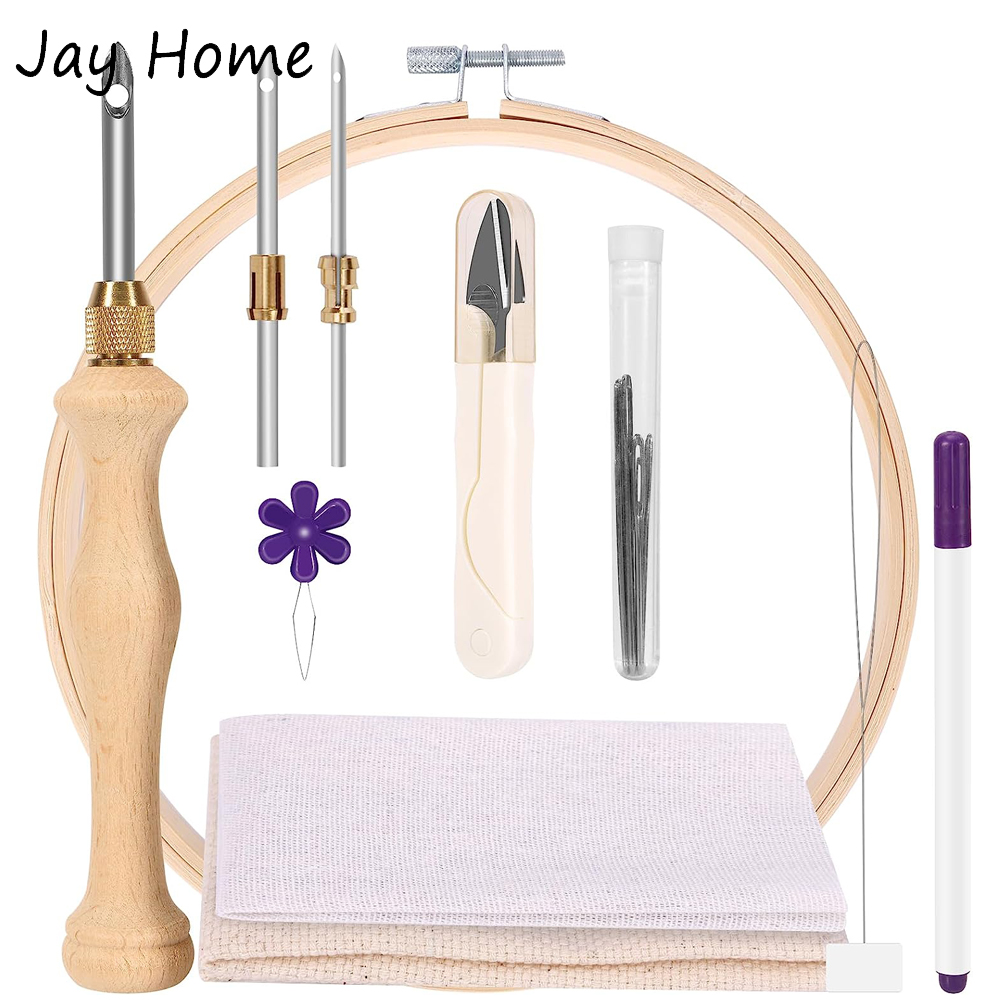 Embroidery Hoop Kit - مجموعة أدوات تشغيل إبرة لكمة مع