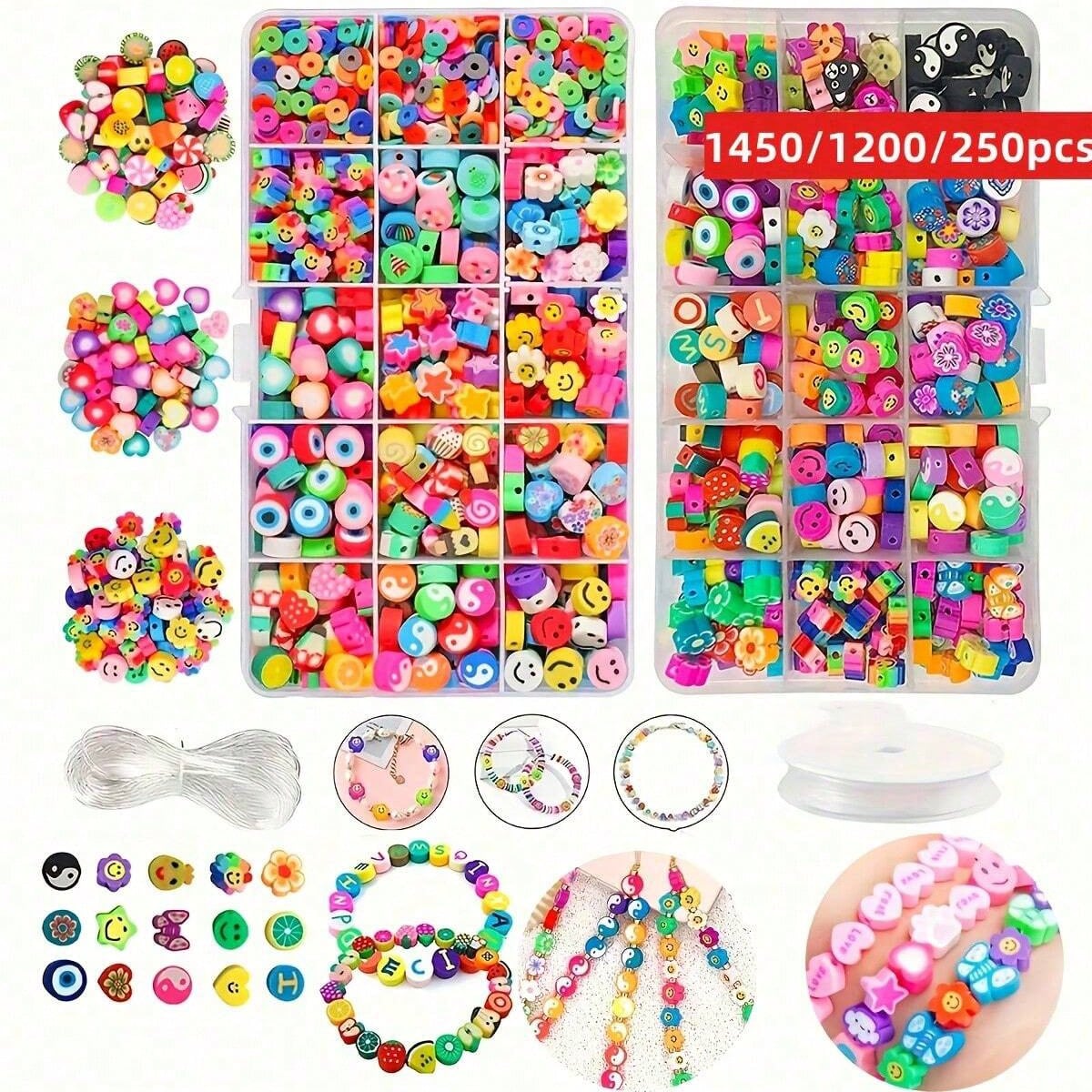 Polymer Clay Set - مجموعة خرز من الطين البوليمر 1450/1200/250