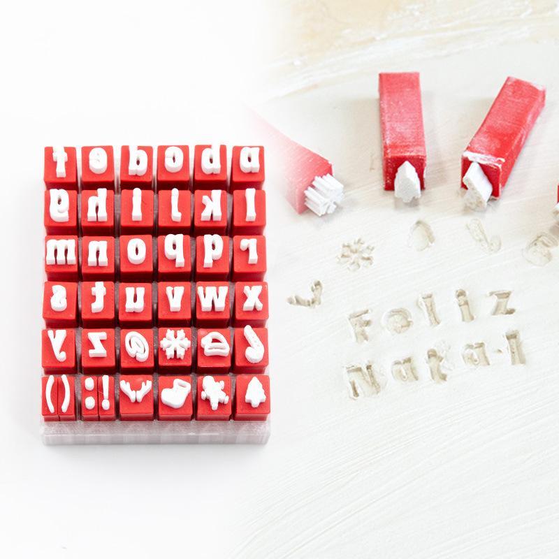Polymer Clay Set - مجموعة أختام طينية بتصميم عيد الميلاد