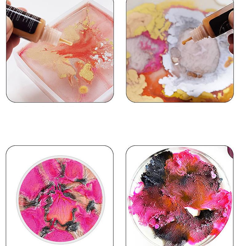 1 مجموعة الفن الحبر الكحول الا - مراجعة Alcohol Ink Set وسعره