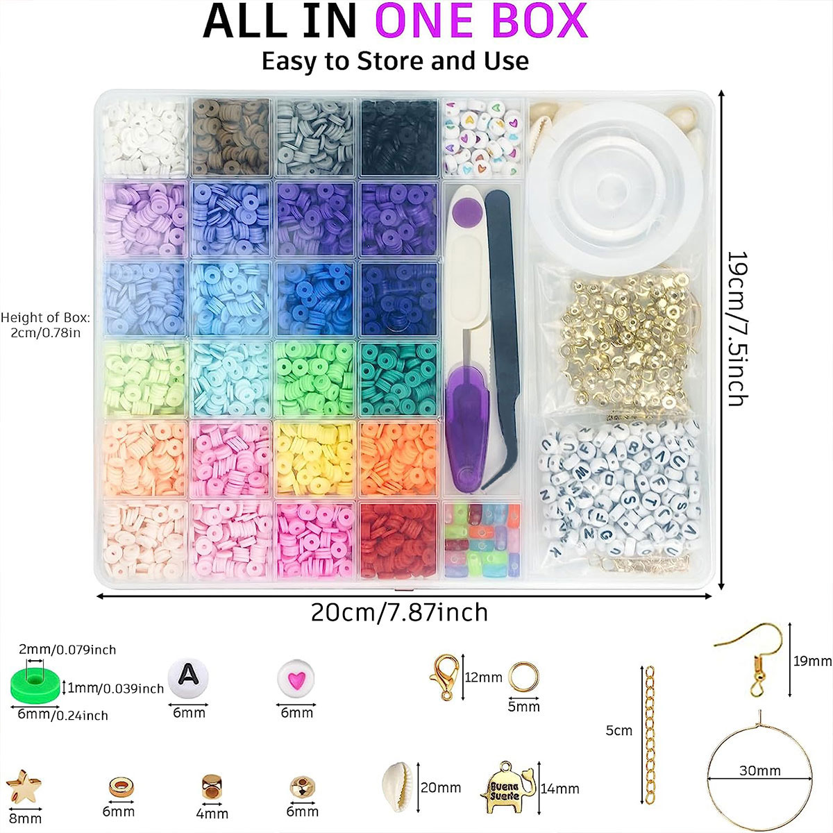 6000 قطعة 24 ألوان مسطحة مستدي - مراجعة Polymer Clay Set وسعره