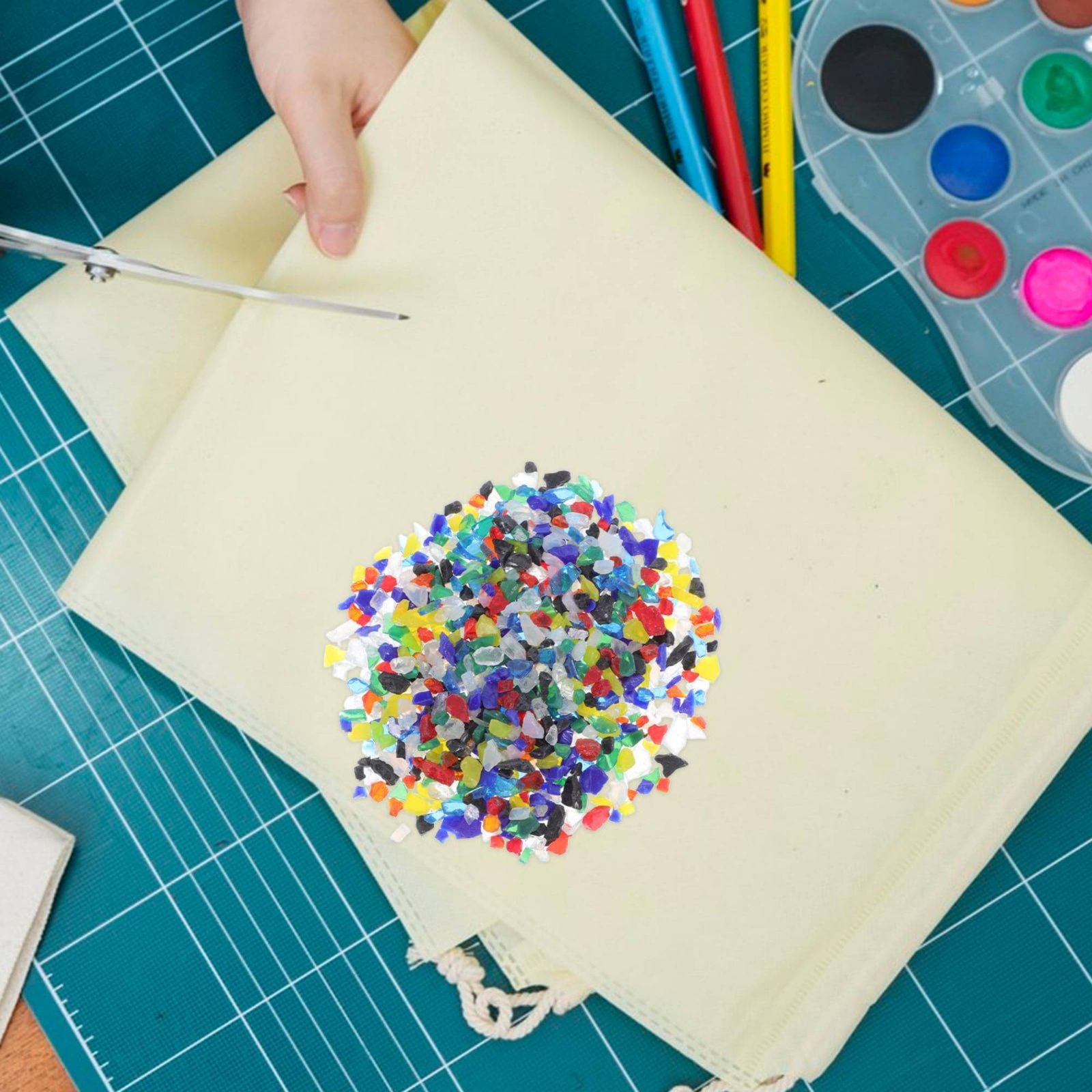 قطع زجاج متعددة الألوان COE90  - مراجعة Art And Craft Studio وسعره