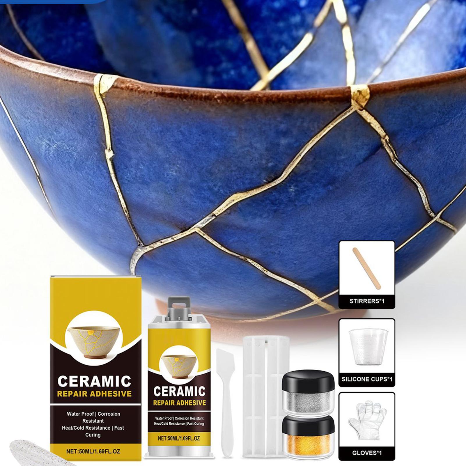 طقم إصلاح كينتسوجي، غراء سيرام - مراجعة Art Craft Cup وسعره