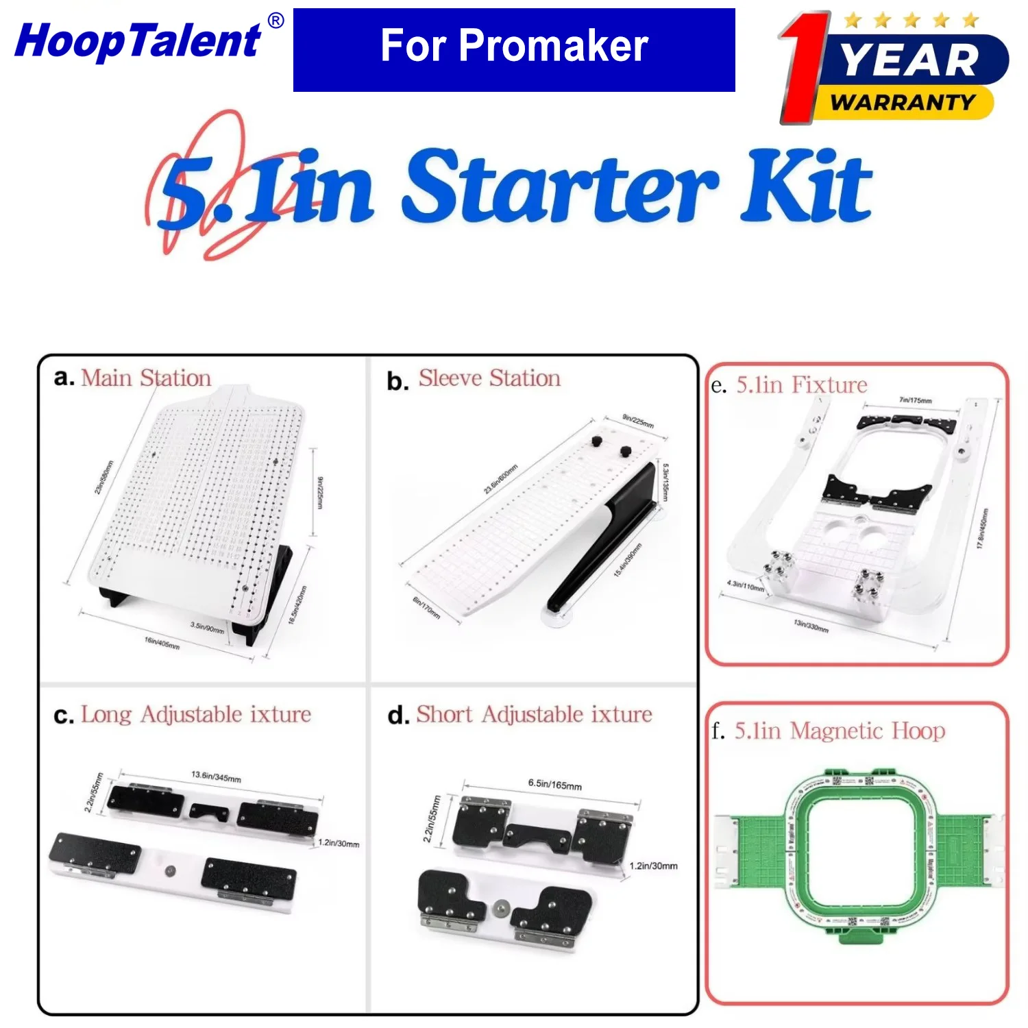 مجموعة محطة الطوق لـ Promaker  - مراجعة Embroidery Hoop Kit وسعره