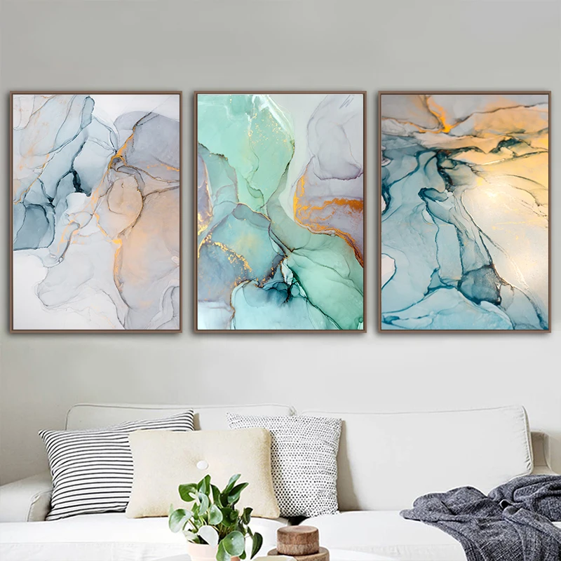 3 قطع/مجموعة فن جداري تجريدي ب - مراجعة Alcohol Ink Set وسعره