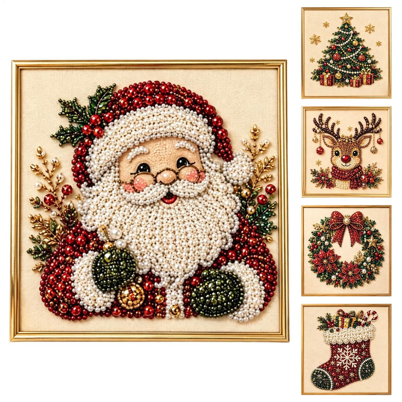 طقم رسم باللؤلؤ لعيد الميلاد،  - مراجعة Art And Craft Studio وسعره