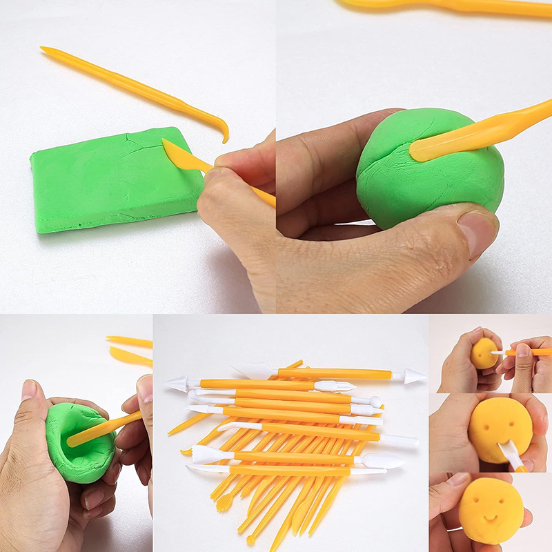 مجموعة أدوات نحت الطين الفخاري - مراجعة Polymer Clay Set وسعره