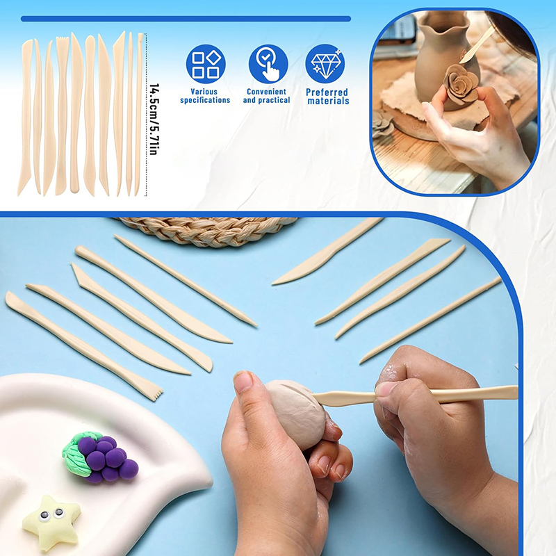 مجموعة أدوات نحت الطين الفخاري - مراجعة Polymer Clay Set وسعره