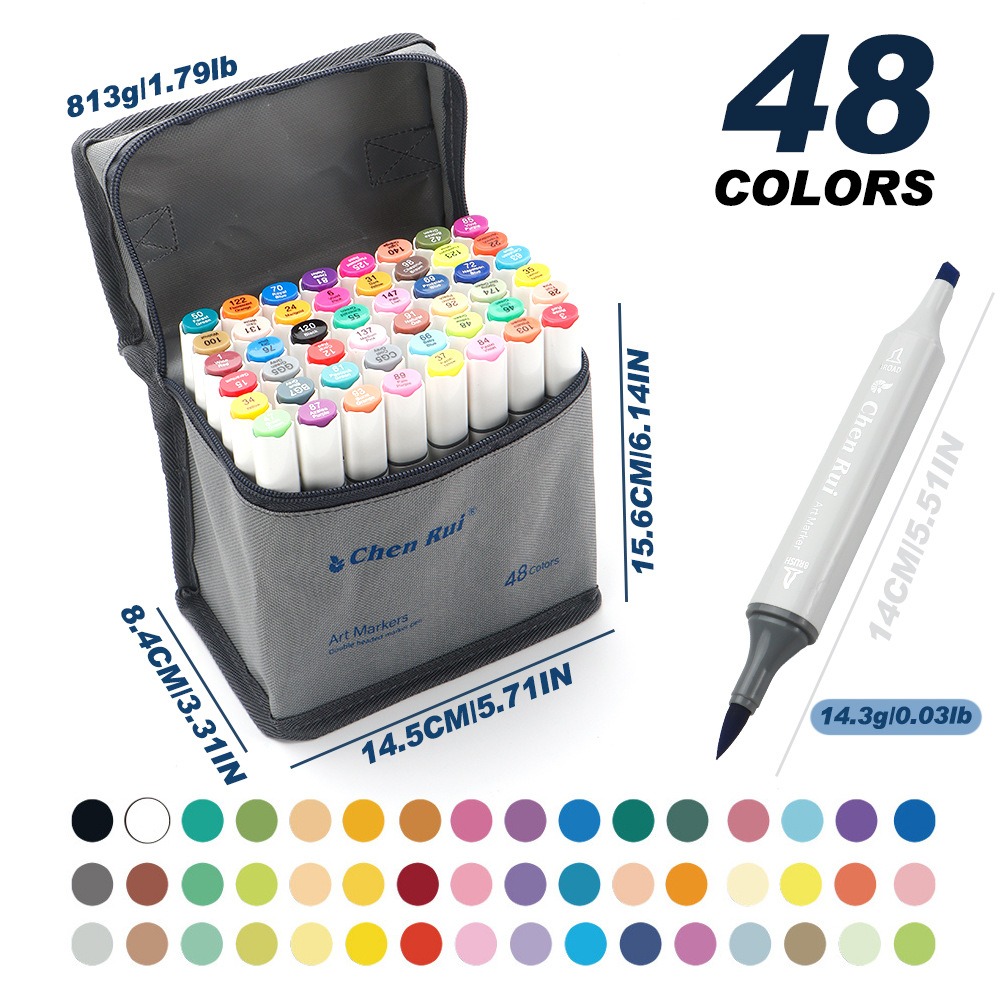 48/60 قطعة مجموعة أقلام تحديد  - مراجعة Alcohol Ink Set وسعره