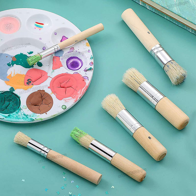 3/6 قطع من فرش طلاء استنسل الش - مراجعة Art Craft 2 Year Olds وسعره
