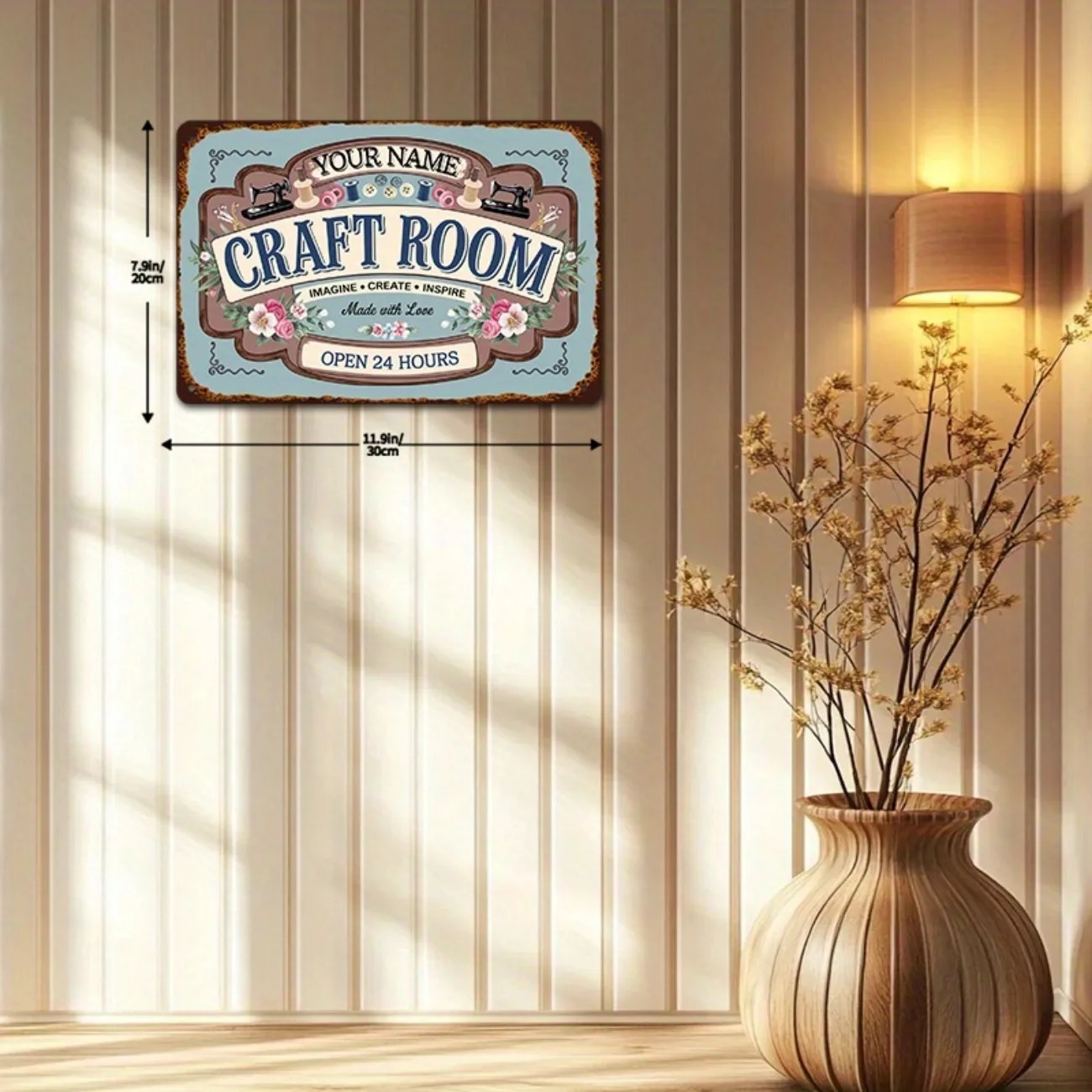 لافتة معدنية مخصصة لغرفة الحرف - مراجعة Art And Craft Studio وسعره