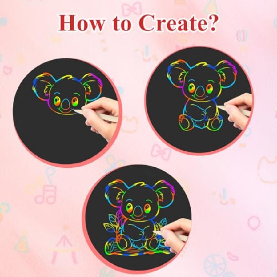 ورق الخدش الفني للحرف اليدوية، - مراجعة Art Craft 2 Year Olds وسعره