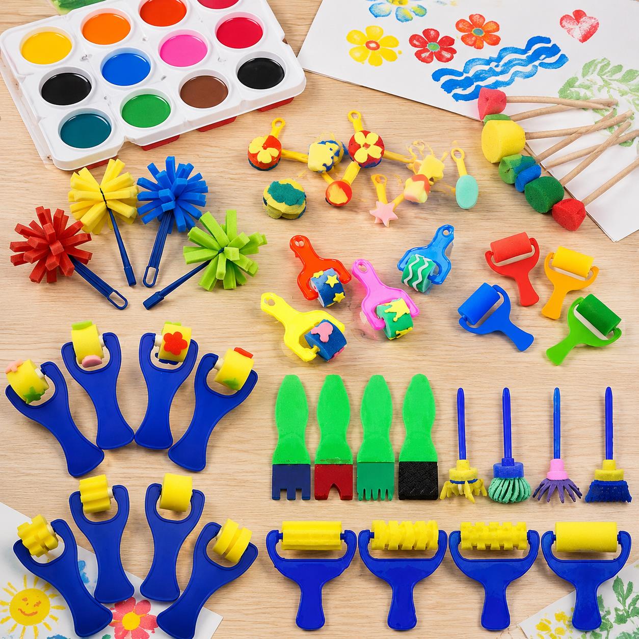 مجموعة إسفنجات وفرش رسم بالجمل - مراجعة Art And Craft Studio وسعره