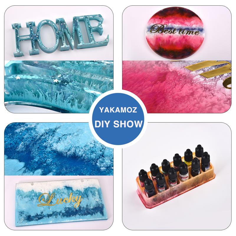 الايبوكسي الراتنج الصباغ عدة ، - مراجعة Alcohol Ink Set وسعره